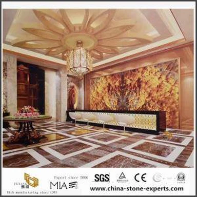 カスタム品質タイル オニキス背景壁設計のため
