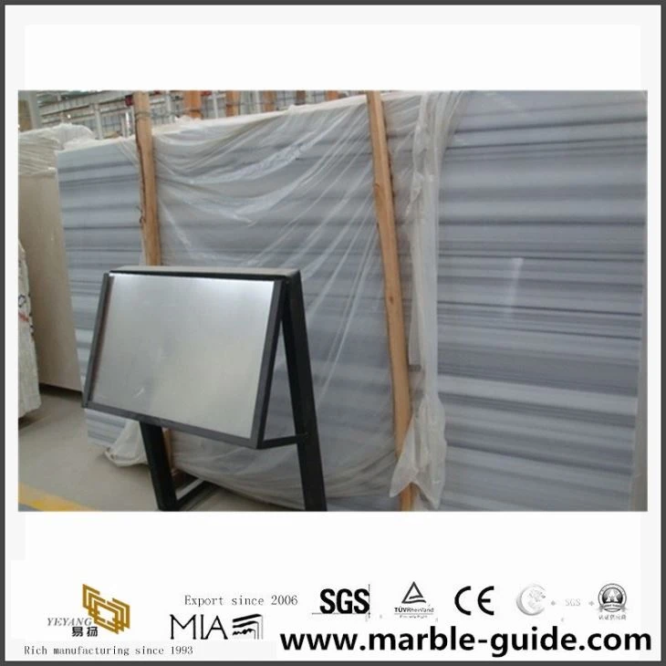 Factory Directly Wooden Blue Marble Floor Tile China Natural Stone
