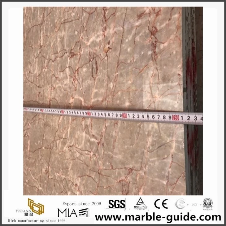 Factory Sale China Pink Marble Natural Vein Floor Tile For Home Decoration