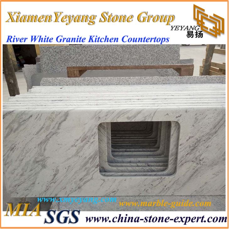 River White Granite Kitchen Countertops