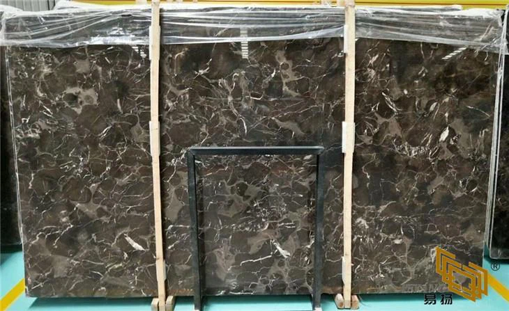 プロジェクト用のダークブラウンエンペラドール大理石のスラブ