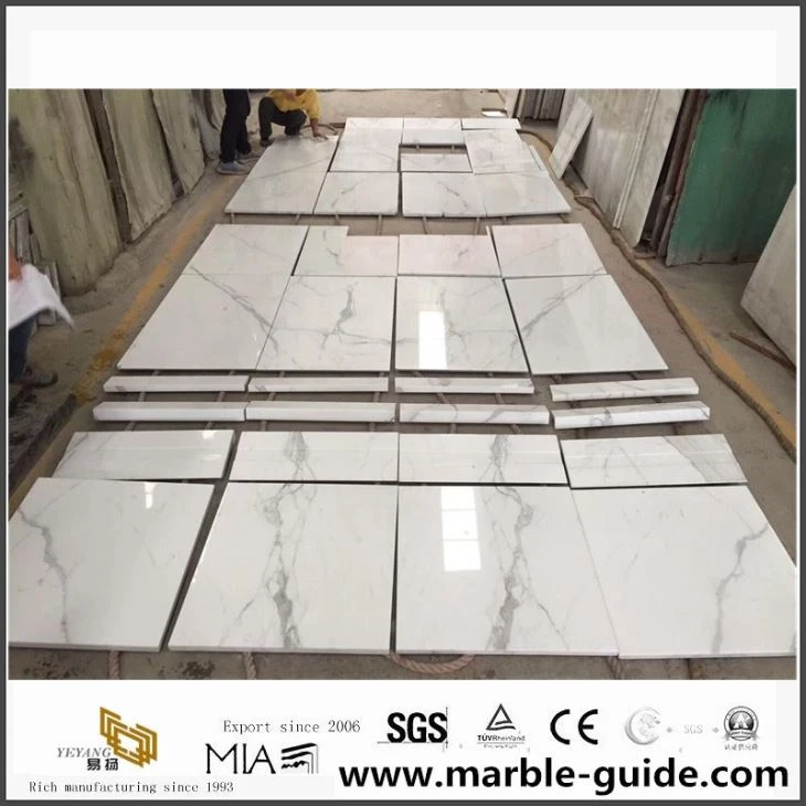 Statuario White Marble Tiles